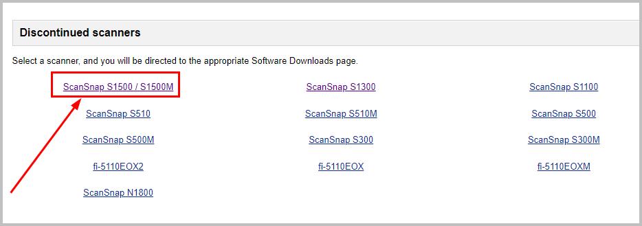 scansnap software update